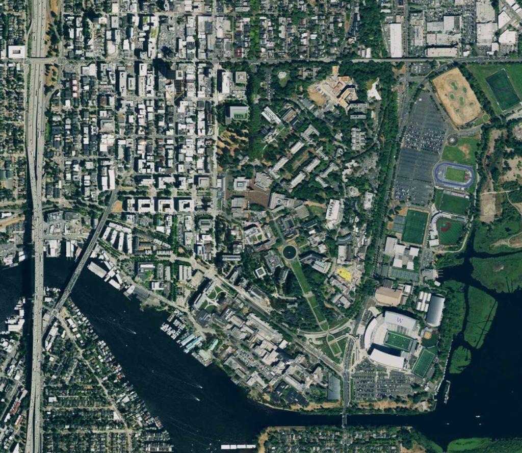 University of Washington Aerial Photo Detail