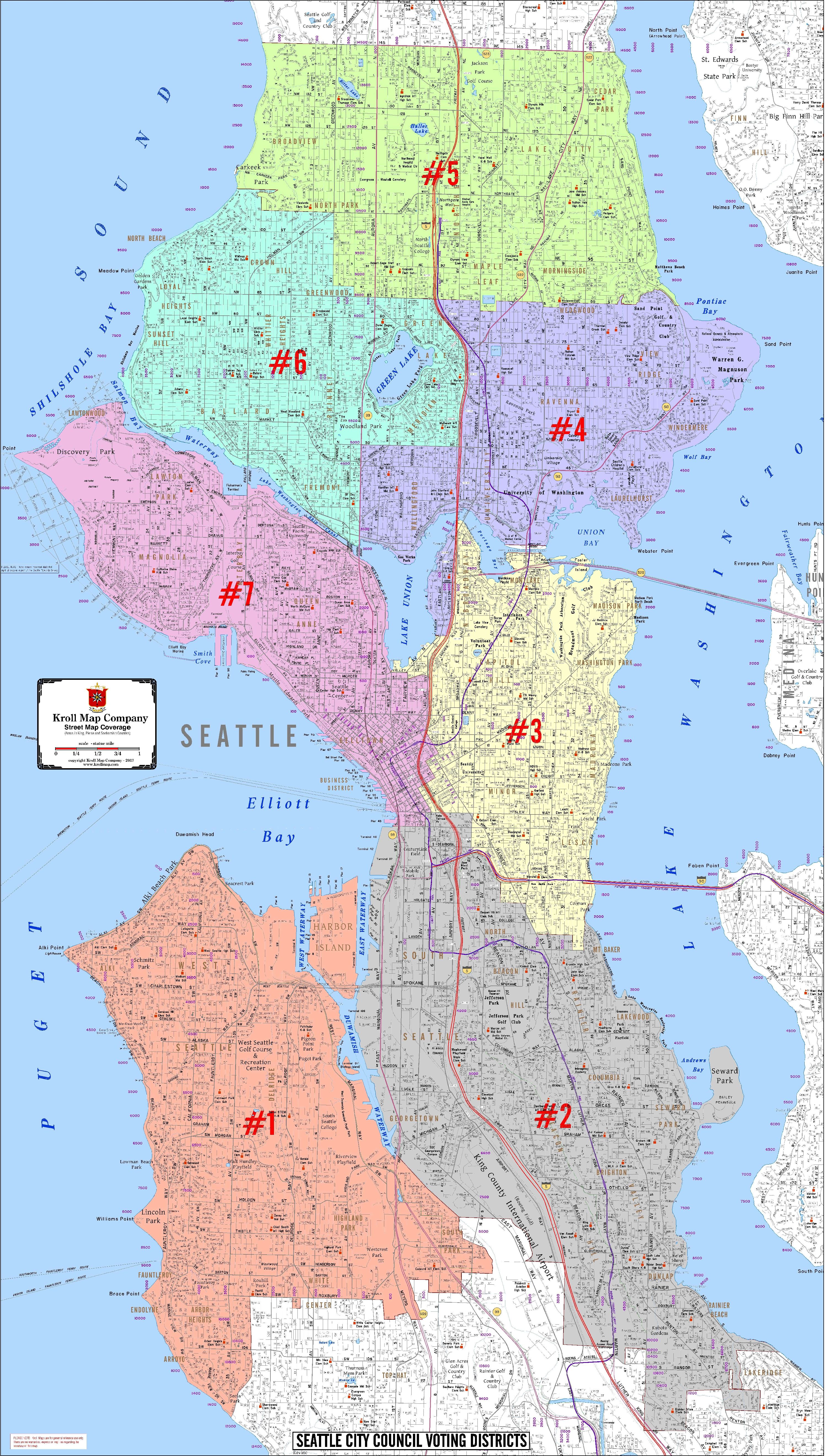 Seattle Central District Map