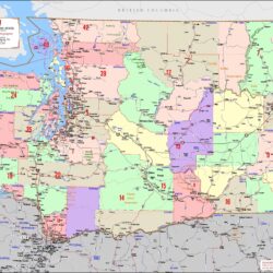 Washington State Legislative Districts Map