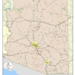 Kroll Map Company's Arizona State Map