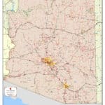 Kroll Map Company's map of Arizona State ZIP Codes