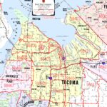Arterial ZIP Code (ZCTA) Map of Tacoma, Washington from Kroll Map Company